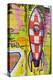 Graffiti, Coloured Rocket, Ottensen, Hanseatic City Hamburg, Germany-Axel Schmies-Premier Image Canvas