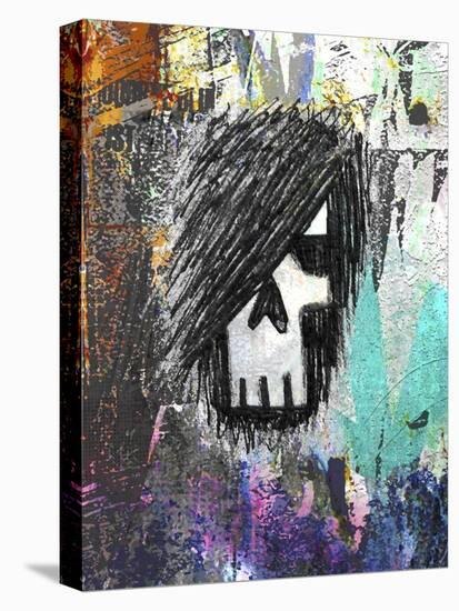 Graffiti Sketch Skull-Roseanne Jones-Premier Image Canvas