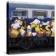 Grafitti on Train Carriage, Pisa, Italy-Mike Burton-Premier Image Canvas