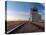 Grain elevator and railroad track, Milk River, Alberta, Canada-null-Premier Image Canvas