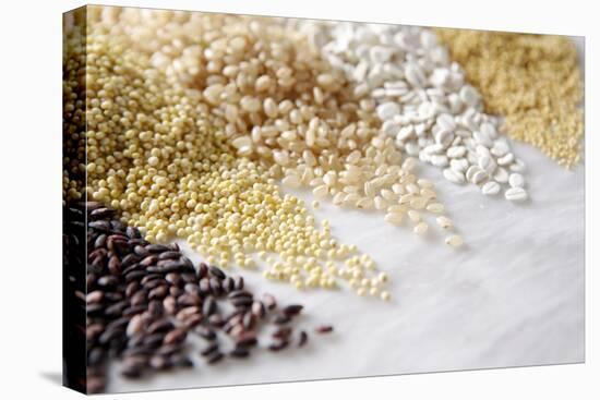 Grain Still Life: Brown Rice, Millet, Rice, Pearl Barley, Amaranth-Amana Images Inc.-Premier Image Canvas