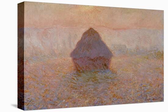 Grainstack, Sun in the Mist, 1891-Claude Monet-Premier Image Canvas