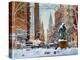 Gramercy Park, Snow,2019,(Oil on Canvas)-Anthony Butera-Premier Image Canvas