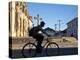 Granada, Man Riding Bike Past Iglesia De La Merced, Nicaragua-Jane Sweeney-Premier Image Canvas