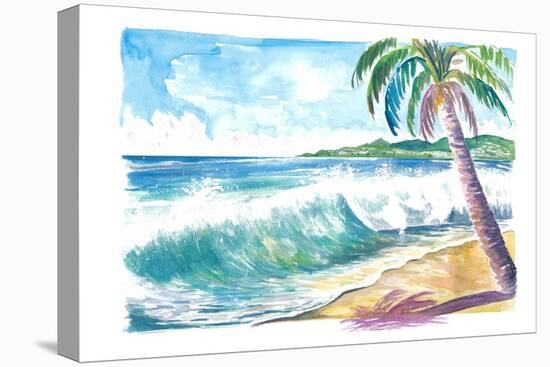 Grand Anse Beach Swell Grenada Caribbean Island-M. Bleichner-Stretched Canvas