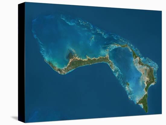 Grand Bahama and Abaco Islands, Bahamas, Satellite Image-null-Premier Image Canvas