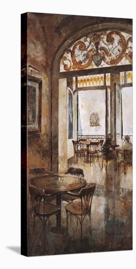 Grand Cafe Cappuccino I-Noemi Martin-Stretched Canvas