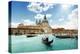 Grand Canal And Basilica Santa Maria Della Salute, Venice, Italy And Sunny Day-Iakov Kalinin-Premier Image Canvas