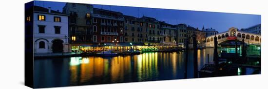 Grand Canal and Rialto Bridge Venice Italy-null-Premier Image Canvas