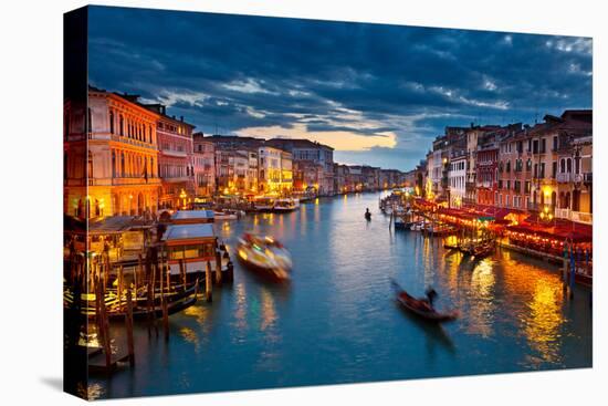 Grand Canal at Night, Venice-sborisov-Premier Image Canvas