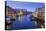 Grand Canal from Rialto Bridge after overnight snow, dawn blue hour, Venice, UNESCO World Heritage-Eleanor Scriven-Premier Image Canvas