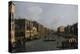 Grand Canal Looking South-East from the Campo Santa Sophia to the Rialto Bridge-Canaletto-Premier Image Canvas