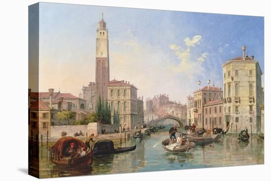 Grand Canal: San Geremia and the Entrance to the Canneregio-Edward William Cooke-Premier Image Canvas