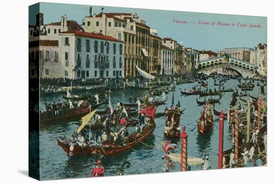 Grand Canal, Venice. Postcard Sent in 1913-Italian Photographer-Premier Image Canvas