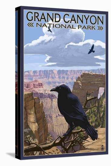 Grand Canyon National Park - Ravens and Angels Window-Lantern Press-Stretched Canvas