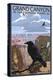 Grand Canyon National Park - Ravens and Angels Window-Lantern Press-Stretched Canvas