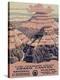 Grand Canyon National Park-Vintage Reproduction-Stretched Canvas
