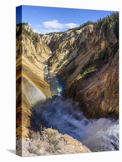 Grand Canyon of the Yellowstone River from Brink of the Lower Falls, Wyoming-Gary Cook-Premier Image Canvas