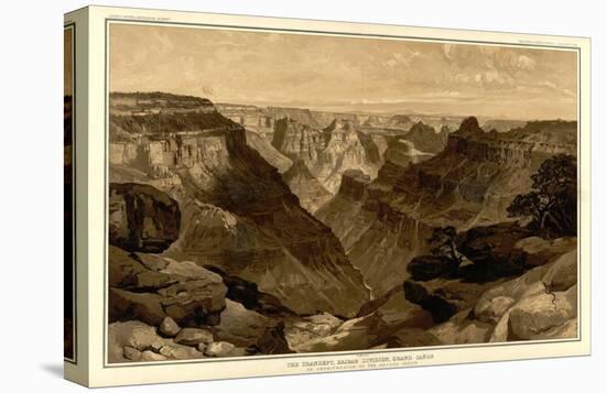 Grand Canyon: The Transept, Kaibab Division, c.1882-Thomas Moran-Stretched Canvas