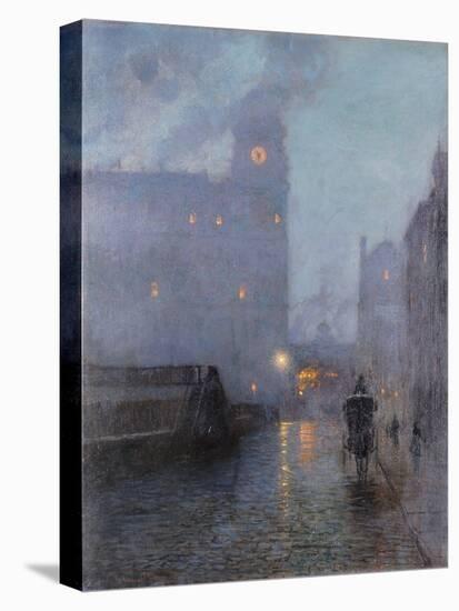 Grand Central and the Biltmore in Hazy Twilight-Lowell Birge Harrison-Premier Image Canvas