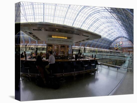 Grand Champagne Bar, Eurostar Terminal at St. Pancras Railway Station, London, England, UK-Peter Barritt-Premier Image Canvas