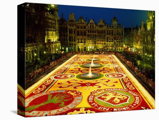 Grand Place, Floral Carpet, Brussels, Belgium-Steve Vidler-Premier Image Canvas