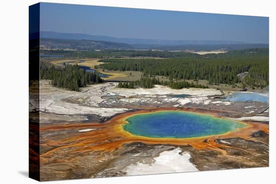 Grand Prismatic Spring, Midway Geyser Basin, Yellowstone Nat'l Park, UNESCO Site, Wyoming, USA-Peter Barritt-Premier Image Canvas