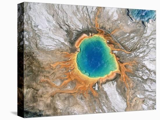 Grand Prismatic Spring, Yellowstone National Park, Wyoming-Yann Arthus-Bertrand-Stretched Canvas