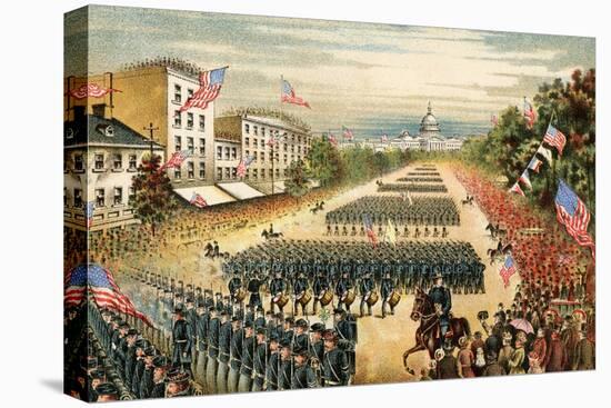 Grand Review of Armies at End of Civil War, Pennsylvania Avenue, Washington D.C., c.1865-null-Premier Image Canvas