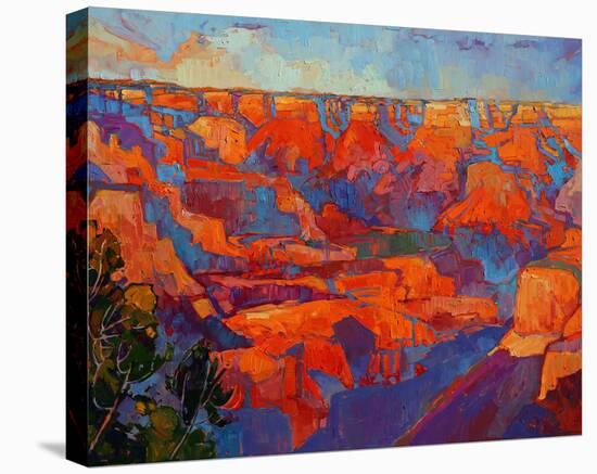 Grand Sunset (center)-Erin Hanson-Stretched Canvas