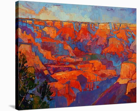 Grand Sunset (center)-Erin Hanson-Stretched Canvas