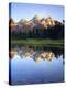 Grand Teton Mountains Reflecting in the Snake River at Sunrise, Grand Teton National Park, Wyoming-Christopher Talbot Frank-Premier Image Canvas