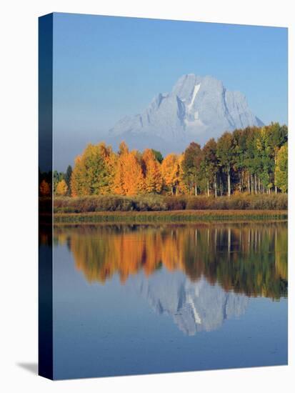 Grand Tetons in Autumn from the Oxbow, Grand Teton National Park, Wyoming, USA-Michel Hersen-Premier Image Canvas