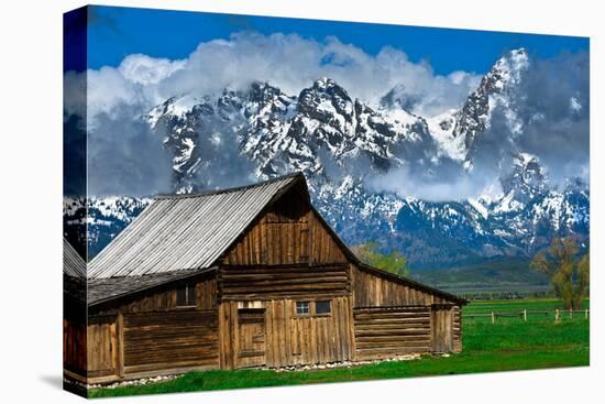 Grand Tetons, Wyoming: an Old Barn Located in the Historic District of Jackson Hole-Brad Beck-Premier Image Canvas