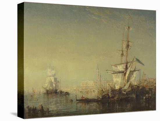Grand voilier en vue de Venise-Félix Ziem-Premier Image Canvas