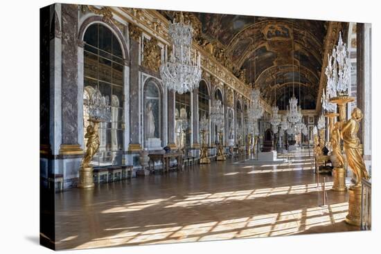 Grande Galerie or Galerie Des Glaces (The Hall of Mirrors) in Palace of Versailles-null-Premier Image Canvas