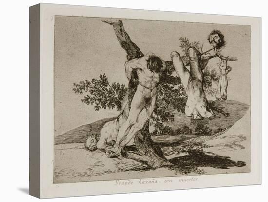 Grande Hazaña! Con Muertos! (A Heroic Feat! with Dead Men) Plate 39 from the Disasters of War (Los-Francisco de Goya-Premier Image Canvas