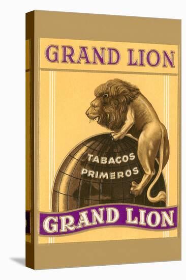 Grande Lion Label-null-Stretched Canvas