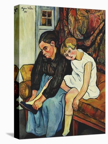 Grandmere chaussant une Fillette-Suzanne Valadon-Premier Image Canvas