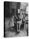 Grandmother Playing with Her Granddaughter-Ralph Crane-Premier Image Canvas