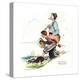 Grandpa and Me: Fishing-Norman Rockwell-Premier Image Canvas