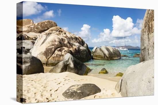 Granite boulders at Gorda Baths, island of Virgin Gorda, British Virgin Islands, Leeward Islands-Tony Waltham-Premier Image Canvas