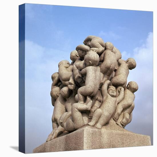 Granite sculpture from Vigeland Gardens in Oslo, 19th century. Artist: Unknown-Unknown-Premier Image Canvas