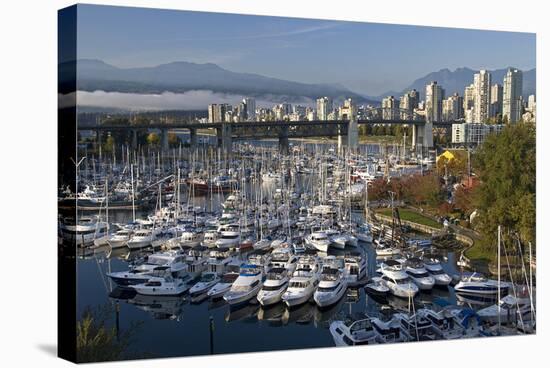 Granville Island Marina-null-Stretched Canvas