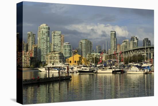 Granville Island, Vancouver and skyline, Vancouver, British Columbia, Canada, North America-Richard Cummins-Premier Image Canvas