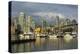 Granville Island, Vancouver and skyline, Vancouver, British Columbia, Canada, North America-Richard Cummins-Premier Image Canvas