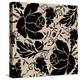 Grapes and Buds Black and Beige-Mindy Sommers-Premier Image Canvas