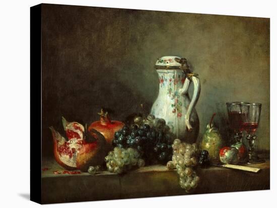 Grapes and Pomegranates-Jean-Baptiste Simeon Chardin-Premier Image Canvas