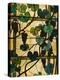 Grapevine Panel, C.1902-15 (Leaded Favrile Glass)-Louis Comfort Tiffany-Premier Image Canvas