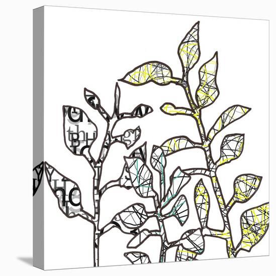 Graphic Floral Two-Jan Weiss-Stretched Canvas